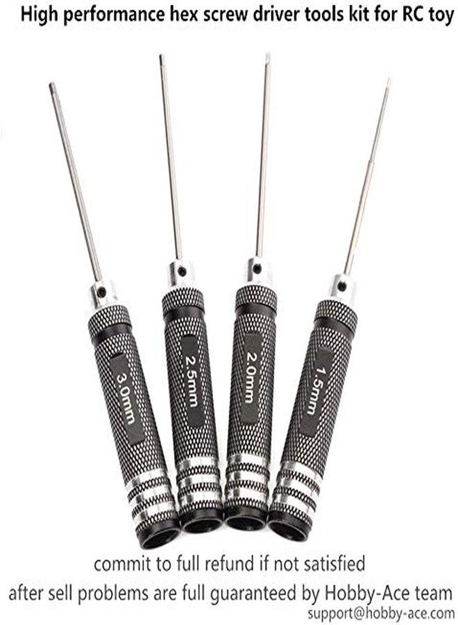 ريس 52 مجموعة أدوات إصلاح مفكات سداسية REES52 مكونة من 4 قطع بأحجام 1.5 مم / 2 مم / 2.5 مم / 3.0 مم - Image 3